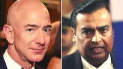 मुकेश अंबानी आणि जेफ बेजोस