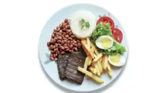 Prato de comida no Brasil