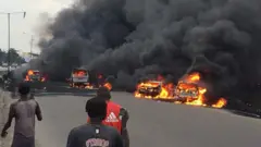 Fire dey burn
