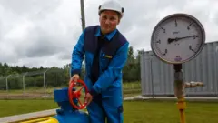 Робітник на газорозподільчій станції