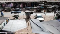 The main market area is pictured in Nouakchott