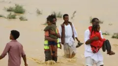 كارثة السيول في السودان