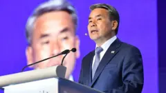 12일 오전 싱가포르에서 열린 아시아안보회의 본회의에서 연설하는 이종섭 국방부 장관