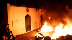 حريق القنصلية الإيرانية في النجف