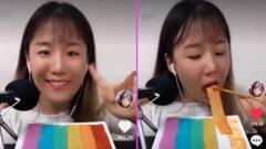 Sna, mukbang star eating