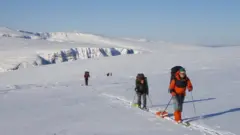 Лижники в горах