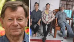 Giáo sư André Menras (trái), tên Việt Nam là Hồ Cương Quyết, từng gắn bó với VN trong nhiều năm