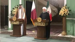 امیر قطر برای دیداری رسمی امروز وارد ایران شد