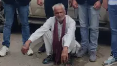 Omprakash with the police after his arrest