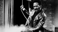 Publicity still of American actor Richard Roundtree in the film 'Shaft,' 1971.