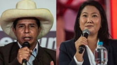 Pedro Castillo y Keiko Fujimori