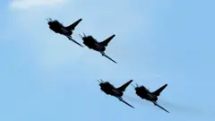 Chinese J-10 fighters were among the Chinese aircraft(File image)