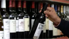 زجاجات نبيذ