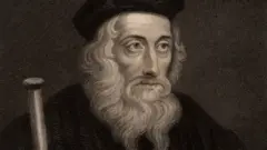 Ilustraciön de John Wycliffe