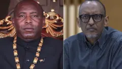 Perezida Evariste Ndayishimiye w'u Burundi na Perezida Kagame w'u Rwanda