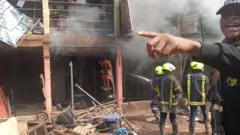Onitsha head bridge fire today