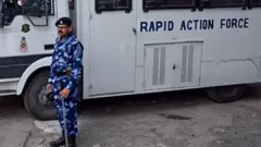 अयोध्या में तैनात आरपीएफ़ जवान