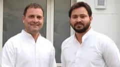 రాహుల్ గాంధీ, తేజస్వి యాదవ్