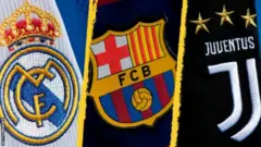ريال مدريد وبرشلونة ويوفنتوس