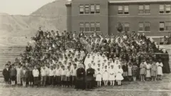 La escuela Kamloops, en 1937.