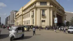 Dans le centre-ville de Nairobi