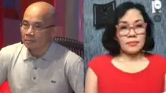 Nhà báo Phạm Cao Phong (trái) và nhà báo Mạc Việt Hồng (phải)