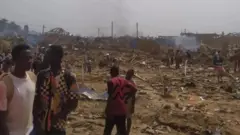 Awọn eniyan to duro nibi ibugbamu