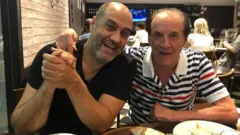 Marcelo Salomone (izquierda) y su padre Roberto.