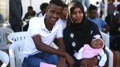 Mu baraye bageze mu Rwanda HCR ivuga ko umuto muri bo ari Hadia afise amezi abiri, yavukiye mu kigo bari bacumbikiwemwo muri Libya
