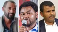 በእስር ላይ የሚገኙትና በረሃብ አድማ ለቀናት የቆዩት የኦነግ ከፍተኛ አመራሮች ዳዊት አብደታ፣ ለሚ ቤኛ፣ ሚካኤል ቦረን