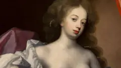 Image d'une femme représentée sur un tableau d'art.