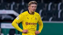 Umukinyi w'imbere wa Borussia Dortmund n'igihugu ca Norvege Erling Braut Haaland