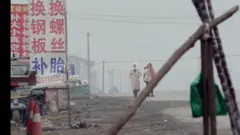 çin'de boş şehir sokakları