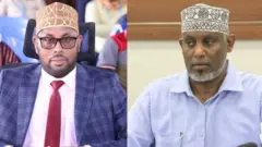 Xildhibaan Maxamed Cabdalla (bidix) iyo Cabdiweli Muudeey