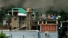 তেলেনিপাড়ায় দোকান ও ঘরবাড়ি জ্বালিয়ে দেয়া হয়েছে।