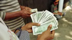Pesin wey dey count dollars