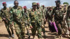 Igisirikare ca Somalia caratanye mu mitwe n'ingabo za Jubbaland ku rubibe isangiye na Kenya