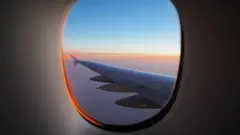 Janela de aeronave comercial