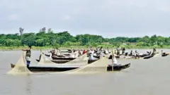 হালদা নদীতে মাছ ধরা