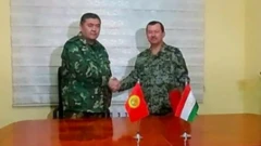 Кыргызстандын жана Тажикстандын өкмөттүк делегацияларынын башчылары К. Ташиев менен С. Ятимов