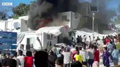 تصاویر پناهجویان از آتش‌سوزی مرگبار در اردوگاه موریا