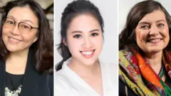 Left-right: Yoko Makiguchi, Serra Wei, Anne Boden