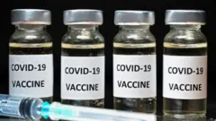 Vials of vaccine against the coronavirus