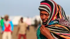 لاجئة إثيوبية في السودان