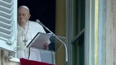 Pope coughs
