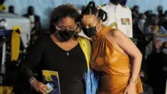 Barbados Prime Minister and Rihanna