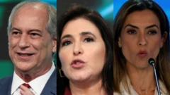 Ciro Gomes, Simone Tebet e Soraya Thronicke