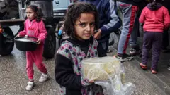 Anak Palestina di Rafah.