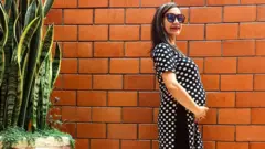 Ileana García Mora, grávida de Matias