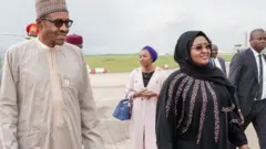 Aisha and Muhammadu Buhari